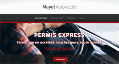 Desktop Screenshot of mayetautoecole.com