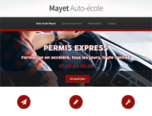 Tablet Screenshot of mayetautoecole.com